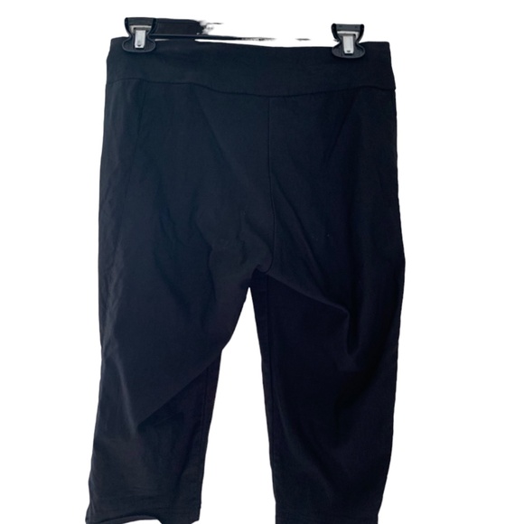 EURO Classic Black Crop Pants with Rhinestones 2 - Picture 2 of 4